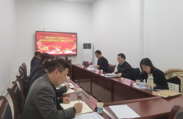 陜西銀礦黨委召開2022年度領(lǐng)導(dǎo)班子民主生活會(huì)