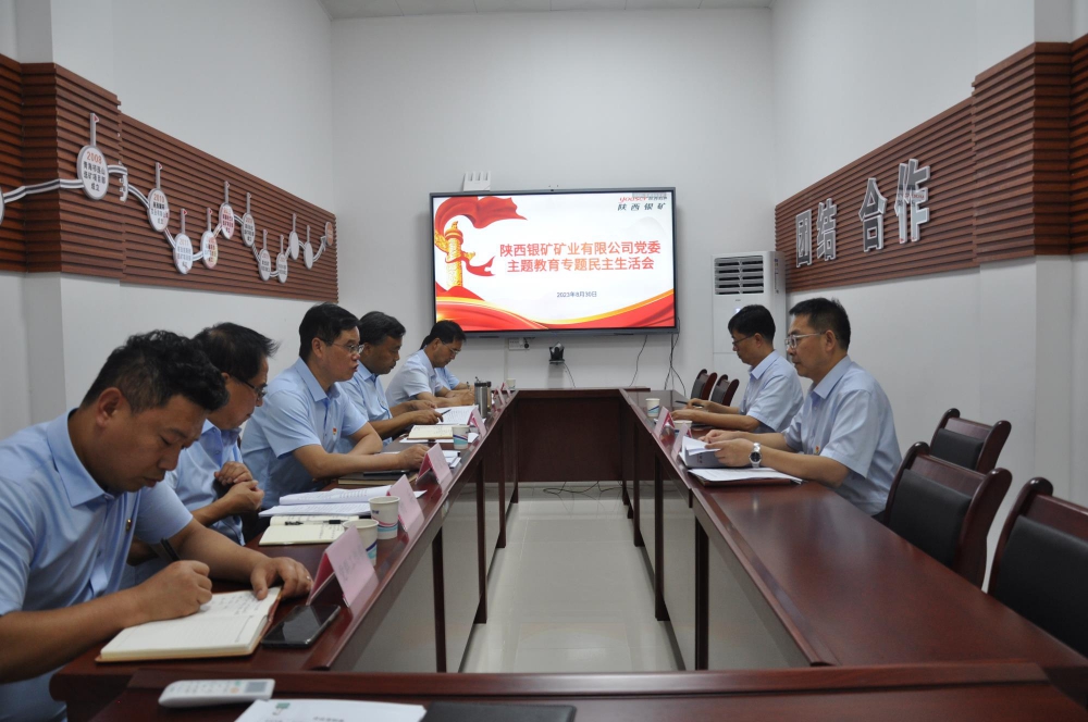 郭仕龍參加指導(dǎo)陜西銀礦黨委主題教育專題民主生活會(huì)